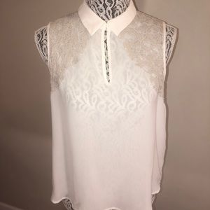 Urban outfitters lace button up top